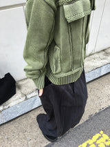 エンミックトラッカーワッシュドカーディガン 2C