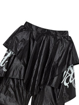 DRAPE LAYERED SKIRTPANTS (BLACK)