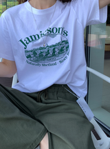 アンディハウスレタリング半袖Tシャツ / 3 colors