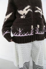bird cowichan cardigan(2colors)