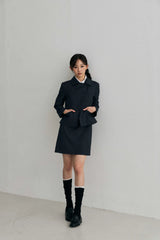 ODE ASYMMETRIC JACKET / CHARCOAL