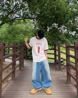 タイガースキンロールアップカーペンターパンツ