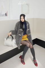 Toggle tteokbokki half-fur coat