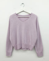 ルエルカシミアVネックニット (4color)