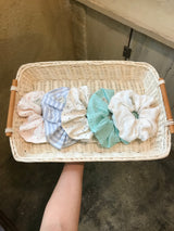 Vintage Hair Ruffle - French Blue