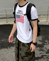 Loue American Flag Ringer Muscle Tee