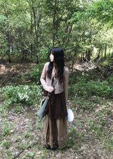 プルーレイヤードワンピース