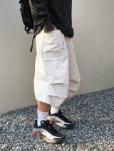 Maze Pintuck Bermuda Pants 3C