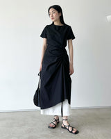 litily shirring nylon one-piece