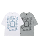 デコグラフィックオーバーフィットTシャツ - メランジグレー