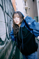 コラボレーションデニムフーディー | YUNA × WONDER VISITOR