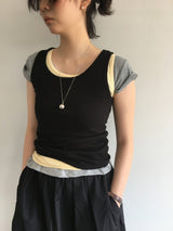 シルバーボールロングネックレス (1color)