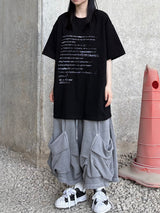 テキスト テンタ オーバーサイズド Tシャツ
