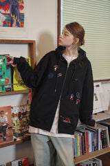 [2-WAY] Mushroom Stitch Zip-Up