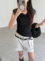 double shirring top