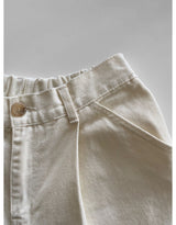 Pintuck cotton pants