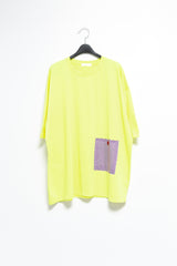 アップルボタンチェックポケットトップ(2colors)