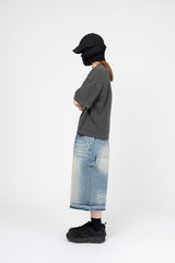 ベロデッキピグメントクロップショートスリーブTシャツ