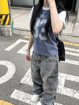 ビンテージ 33 ビッグナンバーラグランTシャツ