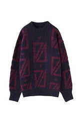 PA LOGO JACQARD KNIT