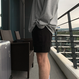 Liu Washing Cotton Banding Shorts