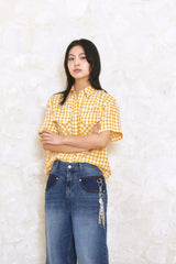 ALARM ラインウェスタンシャツ (YELLOW)