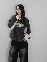 (UNISEX) NYオーバーフィットクリスピースウェットシャツ