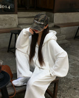 Code Oversized 2-Way Zip-Up Hoodie