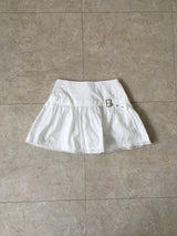 Lace buckle mini skirt pt
