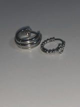 line volume earrings