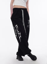 ONE SIDE THUNDER LOGO PANTS