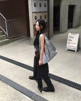 Washing leather buckle long boots