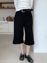 FRILL CAPRI PANTS (3C)