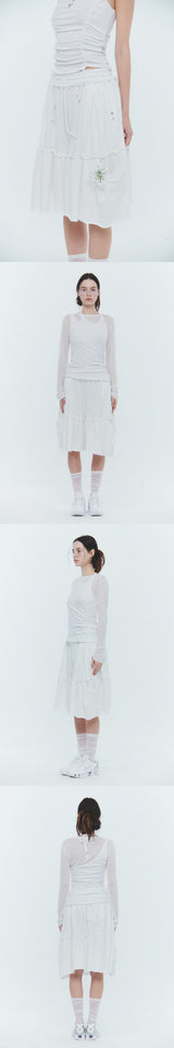ANGEL BERMUDA PANTS white