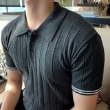 LMN Teico V-Neck Muscle Cara Short-Sleeved Knitwear (3 colors)
