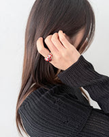 Polka Dot Heart Ring