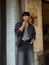 Darkgrey wide pants