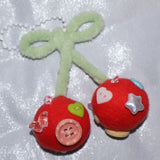 【MADE】BEADS CHERRY KEYRING