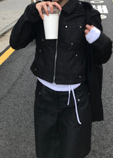 リベットラインデニムジャケット