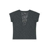 グランジクローカーモアイレットTシャツ - チャコール