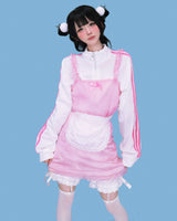 pinkie track jersey zip-up (3color)