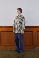 Autumn check shirt_beige