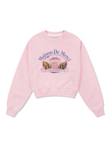 Women's Vintage キャッスルガーデン クロップド スウェットシャツ ピンク (FCF1TS205W)