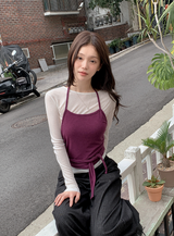 [S-3XL] ポケットステッチバルーンワイドデニムパンツ (3color)