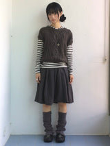 コットンナッツハーフニット