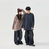 TopBasics カラースリムストライプ長袖Tシャツ