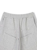 Tens rivet bermuda sweatpants