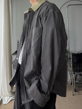 ASCLO Point Collar Stripe Shirt (2color)