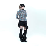 Asym check shirt 005