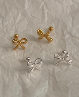 (silver925) Lovely ribbon piercing type2 *silver